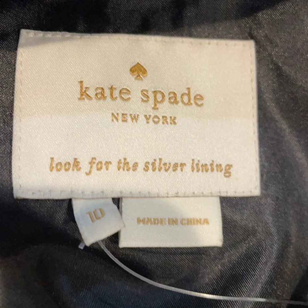 Kate Spade Pave Trim Fit And Flare Black Dress - Picture 5 of 9